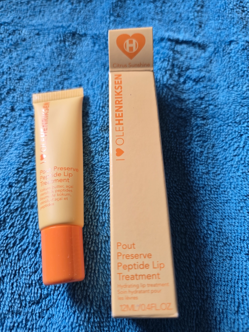 Ole Henriksen Pout Preserve Peptide Lip Treatment Orange NWT